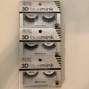 Ardell Professional 3D Fauxmink Lightweight 854 (3Packs) Lashes New In Box